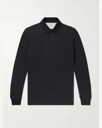 Brunello Cucinelli Polo in cotone piqué Nero