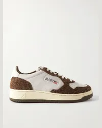 AUTRY Sneakers in camoscio con finiture in pelle Medalist Bianco