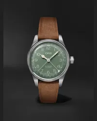 ORIS Big Crown Pointer Date Automatic 36mm Stainless Steel and Leather Watch, Ref. No. 01 754 7749 4067-07 5 17 68 Verde