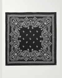 Givenchy Bandana in cotone con stampa paisley Nero