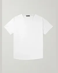 Loro Piana T-shirt slim-fit in jersey di cotone Bianco