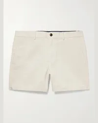 Club Monaco Shorts a gamba dritta in twill di misto cotone Jax Neutri