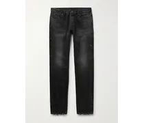 Jeans slim-fit in denim cimosato effetto invecchiato con schizzi di vernice The Cast 2