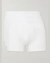 CDLP Confezione da tre boxer in Lyocell stretch Bianco