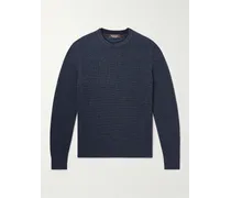 Pullover in cashmere a nido d’ape