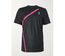 T-shirt da tennis in jersey riciclato stretch c logo Court-T
