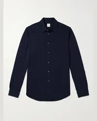 Paul Smith Camicia in cotone piqué Blu