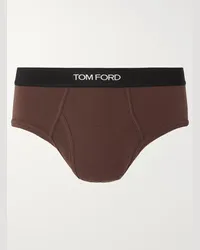 Tom Ford Slip in cotone stretch Marrone