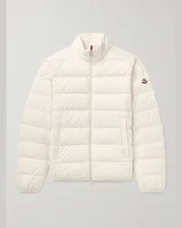 Moncler Piumino trapuntato in shell con logo applicato Baudinet Neutri