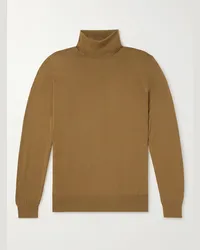 Loro Piana Pullover a collo alto in lana vergine Wish Marrone