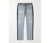 Jeans a gamba dritta con applicazioni