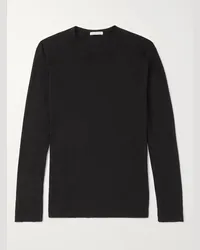 James Perse Maglia in jersey di cotone Nero