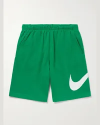 Nike Shorts a gamba dritta in jersey di misto cotone Sportswear Club Verde