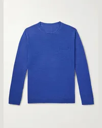 Anderson & Sheppard Pullover in lino Blu