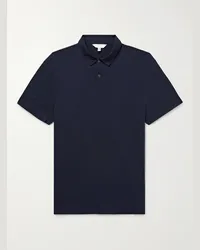 Club Monaco Polo in jersey di cotone Sea Island Blu