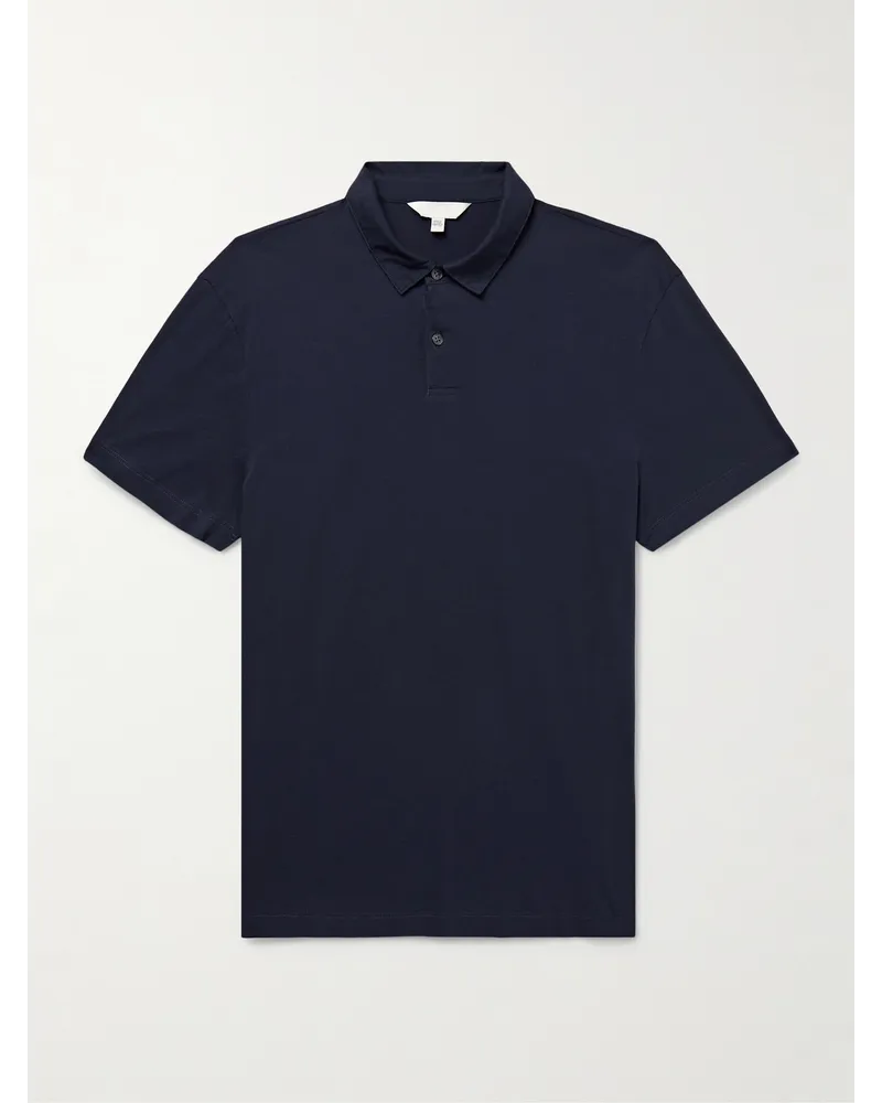 Club Monaco Polo in jersey di cotone Sea Island Blu