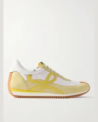 Loewe Paula's Ibiza Sneakers in shell e camoscio con finiture in pelle Flow Runner Giallo