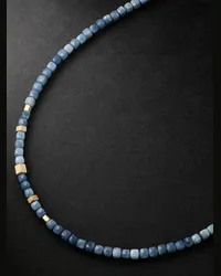 Jacquie Aiche Gold and Opal Beaded Necklace Blu