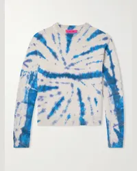 The Elder Statesman Pullover in cashmere tie-dye Burnout Neutri