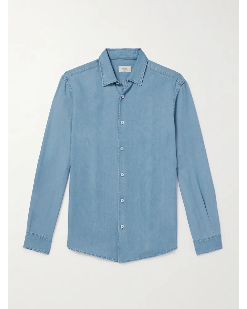 Altea Camicia in lyocell Blu
