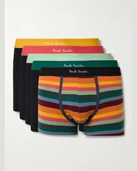 Paul Smith Confezione da cinque boxer in cotone biologico stretch Nero