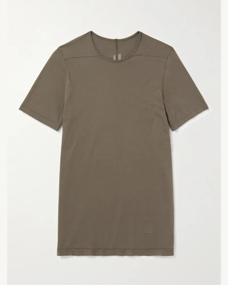 DRKSHDW by Rick Owens T-shirt in jersey di cotone a pannelli Level Marrone