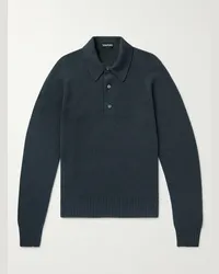 Tom Ford Polo in cashmere Blu