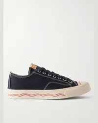 Visvim Sneakers in tela con finiture in gomma e pelle Seeger Blu