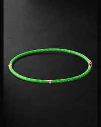 Yvonne Léon Bracciale in oro e smalto con diamanti Verde