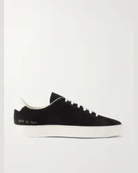 Common Projects Sneakers in camoscio con finiture in pelle Retro Nero