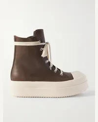 Rick Owens Sneakers alte in pelle Marrone