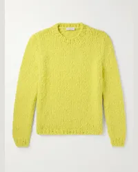 Gabriela Hearst Pullover in cashmere spazzolato Lawrence Giallo