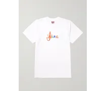 JW Anderson T-shirt in jersey di cotone con logo Anchor