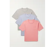 Confezione da tre T-shirt in jersey di misto cotone Sublig Jumbo