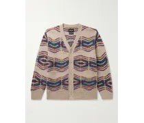 Cardigan in lana jacquard Out of This World