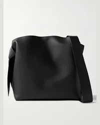 Acne Studios Tote bag in pelle con nodi Musubi Nero