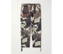 Pantaloni a gamba dritta in shell con stampa camouflage Sigur