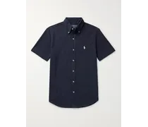 Button-Down Collar Cotton-Piqué Shirt