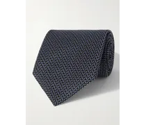 Cravatta in seta jacquard, 8 cm