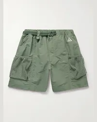 Nike Shorts a gamba dritta in nylon con cintura e finiture in mesh ACG Snowgrass Verde