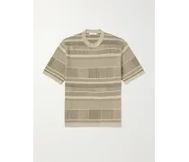 T-shirt in cotone jacquard