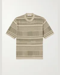 MR P. T-shirt in cotone jacquard Verde