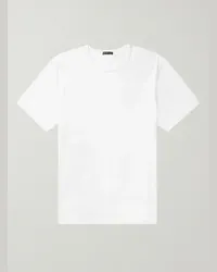 James Perse T-shirt slim-fit in jersey di cotone Lotus Bianco