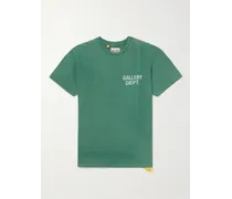 GALLERY DEPT. T-shirt in jersey di cotone con logo Vintage Verde