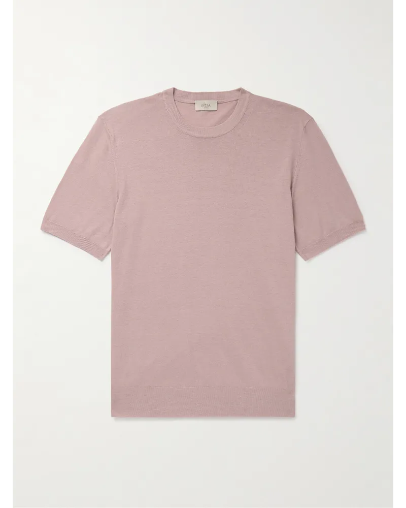 Altea T-shirt in misto lino e cotone Rosa