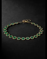 JIA JIA Bracciale in oro 14 carati con malachiti Verde