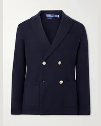 Ralph Lauren Blazer doppiopetto slim-fit in cashmere Blu