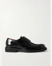 MR P. Scarpe derby in pelle lucida Jacques Nero