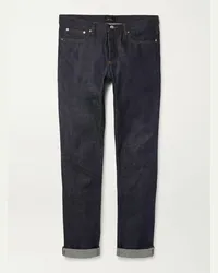 A.P.C. Jeans skinny in denim grezzo cimosato Petit New Standard Blu