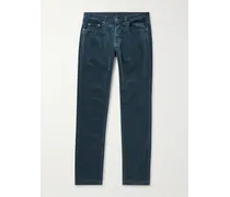 Pantaloni slim-fit in velluto di cotone Alunga